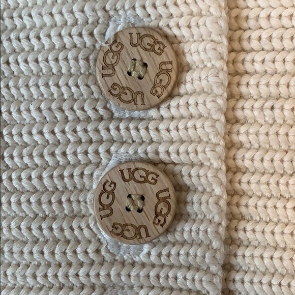 Ugg Tall Cardy Button Boot in Sand - Picture 2 of 10